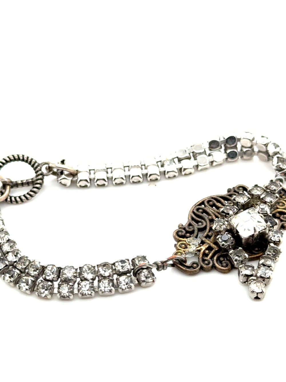 Crystal‎ RhinestoneToggle Bracelet (e5) - Picture 2 of 7
